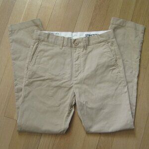 Crewcuts Boys Straight-Fit Stretch Khaki Chino Pants Size 12 Casual Cotton